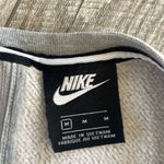 Nike  Air Rose Gold Logo Metallic Grey Crop Sweatshirt Size Medium Photo 4
