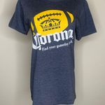 Corona Football T Shirt Grey Gold Sz Small Gray Photo 0