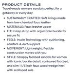 Dr. Scholls Dr.Scholl’s Island Glow Slingback Sandals Blue Vegan Leather Women's 8 Photo 9