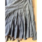 Vtg Y2K Fluted Denim Aline Skirt Med Coachella Rodeo Cowgirl Western Boho indie Blue Photo 4