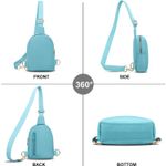 VOROLO Small Sling Bag For Men and Women Crossbody Adjustable Stap Light Blue Photo 6