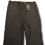 SOLY HUX Metallic Sequin Tie Front Elastic Waist Flare Leg Bottom Disco Pants XL Black Photo 1