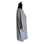 Soft Surroundings Soft‎ Surroundings Women Dress Corryn Gray White Cuff Sweatshirt Kangaroo Pocket Photo 3