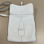 Loewe Vintage White Pebbled Leather Buckle Flap Crossbody Bag - Preowned Photo 2