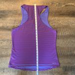 Nike Golf/Tennis/Pickleball Sleeveless Dri-Fit Purple Striped Top Women’s Large Photo 7