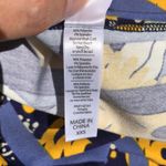 LuLaRoe  Womens Perfect T Size XXS Blue Navy Yellow Cream Floral Stripe Top NEW‎ Photo 3