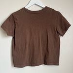 Brandy Melville Brown John Galt New York Baby Tee Photo 2