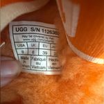 UGG  Disco Knot Slides Orange Platform Sandal Sheepskin Fluffy Size 8 Photo 6