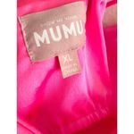 Show Me Your Mumu  Romance Ruffle Dress in Vivid Pink Luxe Satin XL Photo 5