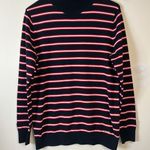 Tommy Hilfiger TOMMY‎ HILFIGER Classic Navy & Red Striped Turtleneck Sweater Women’s Size Large Photo 1
