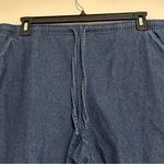 kim rogers  Tie Waist Blue Cotton Denim Lucy Easy Shorts Photo 2