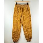 Urban Outfitters UO Penelope Womens Pants Yellow Corduroy Floral Jogger Size XS Photo 1