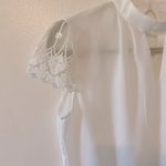 Romwe White Lace Sleeve  Blouse Photo 5