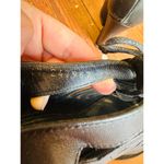 YSL Women's Black Hortense Leather Lace Photo 4