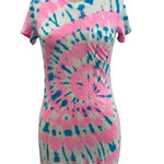 Generation Love Sunny Tie-Dye T-Shirt Dress Pink Blue White Short Sleeve Size XS Photo 4