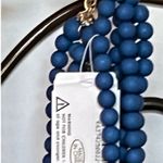 Lisa E Multilayer Cerulean Blue Beaded Necklace Photo 3