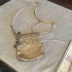Kipling  Keiko Crossbody Mini Bag Gold Triple Zip Purse Small Metallic Photo 3
