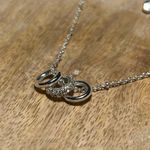 LC Lauren Conrad  Triple Circle Silver Tone Necklace Photo 5