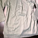 SheIn Light Mint Green Satin Shirt Dress Photo 6