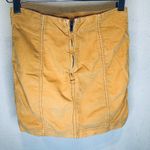 Free People Corduroy Mini Skirt - Yellow - 0 Photo 5