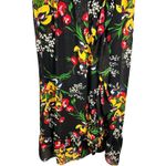 Madewell  Ruffle-Strap Wrap Midi Dress in Black Orchid Bouquet Size 12 Photo 10