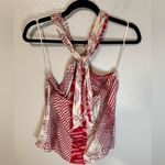 Banana Republic  RED SUNSET TIE HALTER scarf TOP SIZE SMALL Photo 4