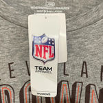 NFL NWT! Women’s Cleveland Browns football gray short sleeve t-shirt Size Large Photo 3