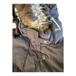 Eastern Mountain Sports Browm down coat removable Faux fur Hood size medium Photo 4