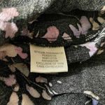 Lovestitch Midi Dress Womens Large Black Floral Long Sleeve Rayon Crochet Trim Photo 7