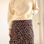 Vintage 90s Purple Floral Mini Skirt Photo 6