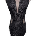 easel Y2K/90s vintage black ruched and mesh going out dress size XS/S Photo 0