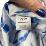 Generation Love  Josephine Tie‎ Dyed Top White Indigo Blue Size Small Photo 6