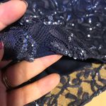 Alice + Olivia  PURPLE SILK LACE SEQUIN SCOOP NECK & BACK COCKTAIL DRESS (8) Photo 10