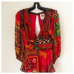 Anthropologie FARM Rio sensational and unique backless top Boho and flowey Photo 5