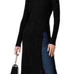 Rachel Roy  Black Long Slit Sweater Photo 0
