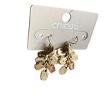 Chico's  Textured Gold Cluster Earrings Photo 1