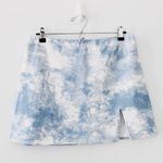 Beginning Boutique Laura Mini Skirt in Tie Dye Denim Photo 8