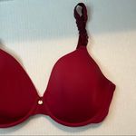 Natori Bra Pure Luxe Full Fit Bra in Red Sz 34D EUC Style #732080 Sleek Comfort Photo 3
