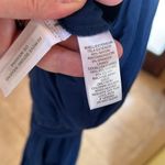 Loft  Jumpsuit soft Navy blue sleeveless tie waist with belt pockets Size Small Photo 10