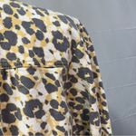 CAbi Providence Shirt Jacket #5854 Gray White Yellow Print spring Woman’s large Photo 9