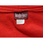 Vintage Linda Lori Womens Red Cat Cardigan‎ Sweater One Size OSFM Photo 5
