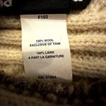 Patagonia Vintage 100% Wool Cable Knit Sweater 80s Pullover Crew Neck Cream L Photo 2