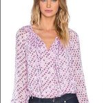 Diane Von Furstenberg  Simonia 70's Top in Daisy Shadows New Pink Photo 0