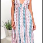 Lulus Tie Shoulder Maxi Dress Photo 0