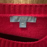 Draper James  Fuschia Button Shoulder Puff Sleeve Sweater XL Photo 3