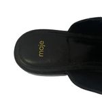 Maje  Black Leather Slip On Mules Photo 1