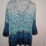 AVENUE 22/24 Blue Hombre Dots Tunic Top Plus Photo 8