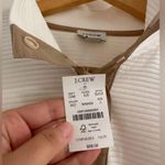 J.Crew NWT Quilted Snap-Front Pullover Size L / Color Ivory Photo 7