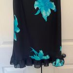 American Vintage Vintage 90s Y2K Studio Soleil black floral sleeveless dress small made in USA Photo 2