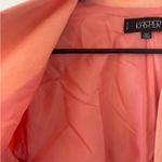 Kasper Womens Linen Peach Pink Satin Lined Open Front Lapel Blazer sz 16P Career Photo 6